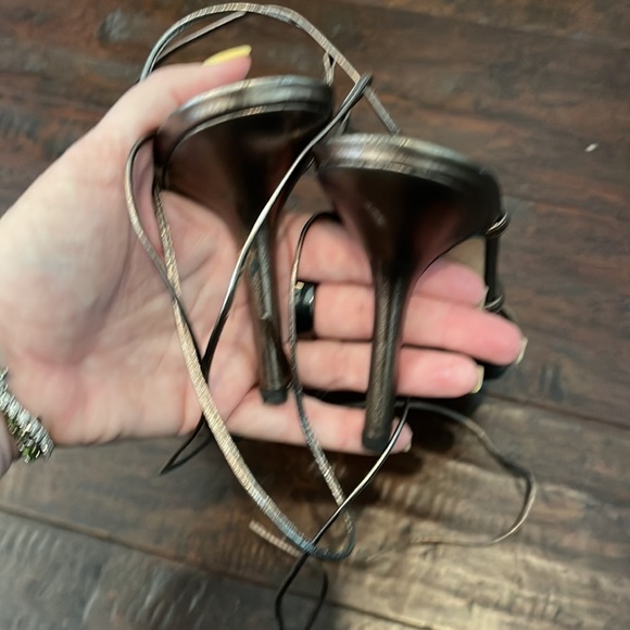 Gently Loved and Simply Elegant Kate Spade Bronze Sexy Sandals - Picture 5 of 6